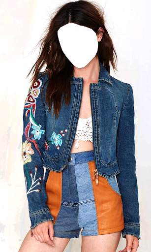Women Jeans Jacket Photo Montage скриншот 15
