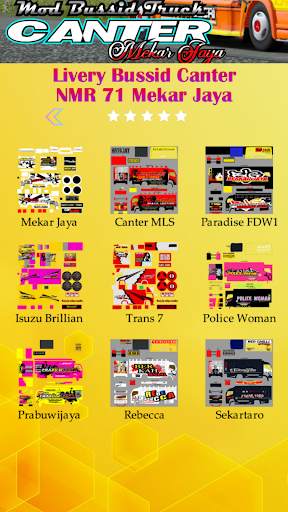 Mod Bussid Truck Canter Mekar Jaya screenshot 3