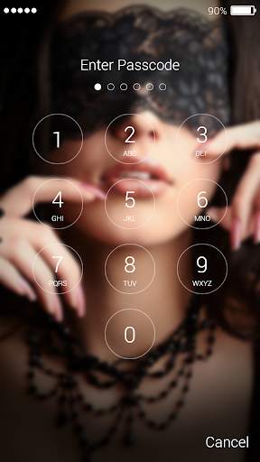 Girl in Mask Lock Screen screenshot 7