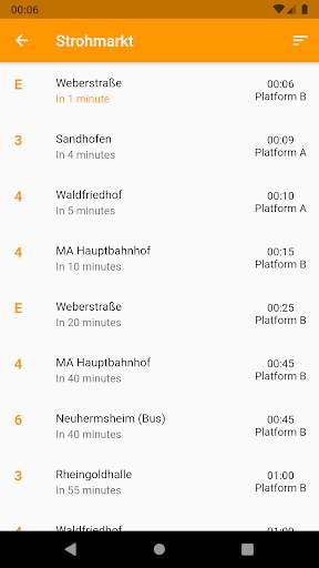 RNV Live Timetable screenshot 1