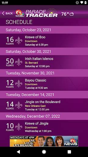 WDSU Parade Tracker screenshot 4