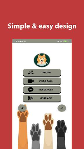 Video call and Chat from Dog Simulation screenshot 1
