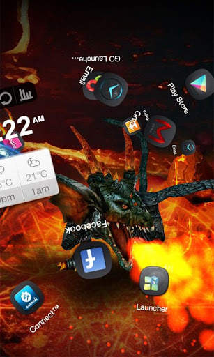 Fire Dragon Next 3D LWP screenshot 4