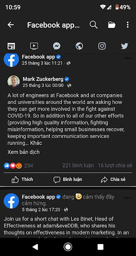 Lite mini for facebook twitter instagram screenshot 2