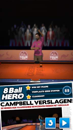 8 Ball Hero – Poolbiljart-puzzelspel screenshot 1