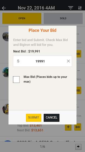 BigIron Auctions screenshot 1