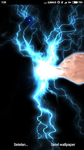 Electrical Lightning Touch Thunder Live Wallpapper screenshot 2