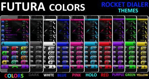 Theme Futura Gold Rocketdial screenshot 2