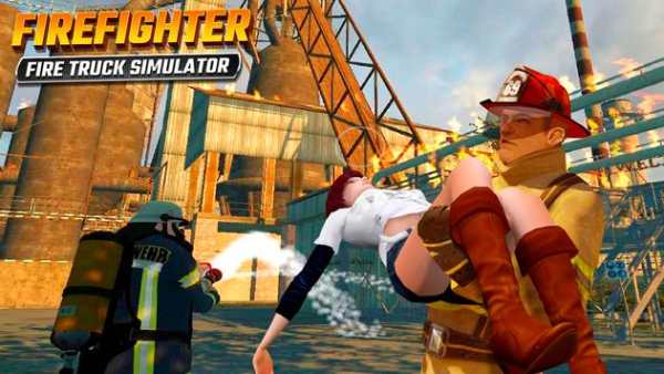 Firefighters Rescue Simulator: Fire truck driving screenshot 2