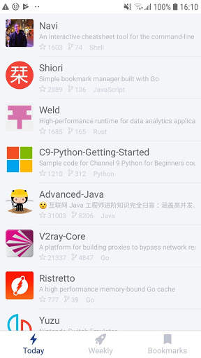 Best Github - trend tools for developers स्क्रीनशॉट 1