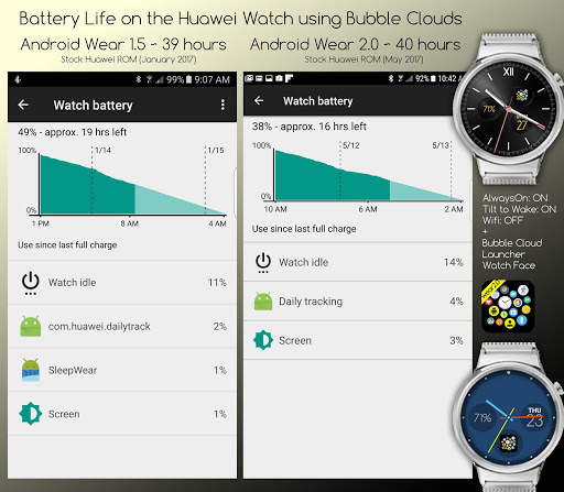 Bubble Cloud Tile Launcher Watch face (WearOS) screenshot 20