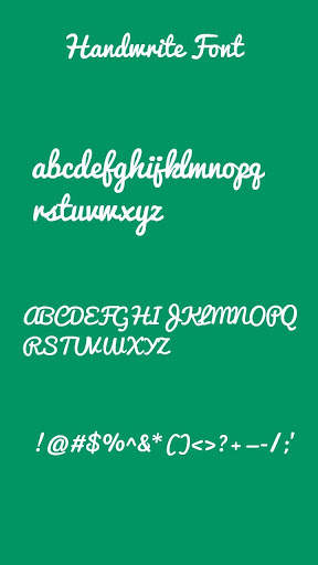 Handwritten Font for Oppo Phone screenshot 1
