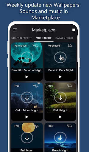 Relaxing Night: Sleep Sounds, Ambient Music screenshot 3