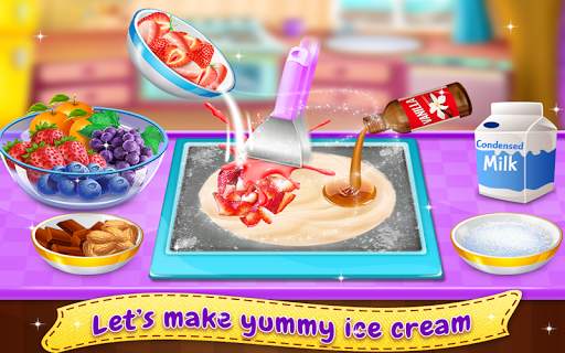 Ice Cream Roll - Stir-fried Ice Cream Maker Game screenshot 2