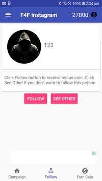 F4F - Follower for Social Network screenshot 4