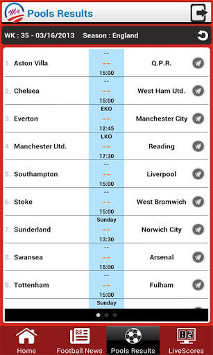 My Fixtures screenshot 3