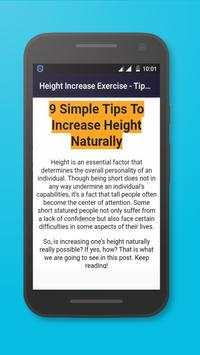 Height Increase Exercise - Tips & Diet Program screenshot 5