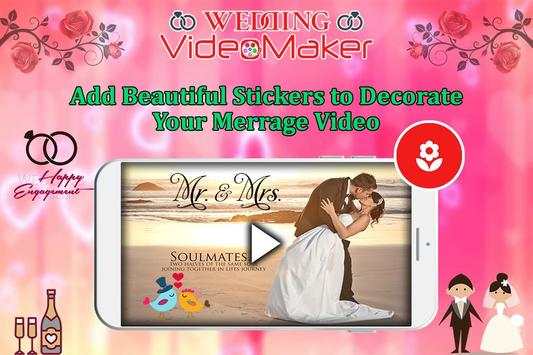 Wedding photo video maker स्क्रीनशॉट 5