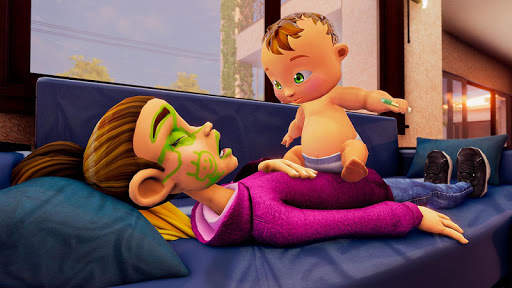 Virtual Baby Life Simulator - Baby Care Games 3D screenshot 4