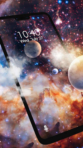 Neon Galaxy APUS Live Wallpaper screenshot 2