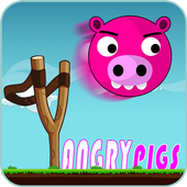 Knock Down Angry Pigs आइकन