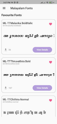 Malayalam Fonts screenshot 4