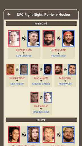 Fight Forecaster MMA स्क्रीनशॉट 3