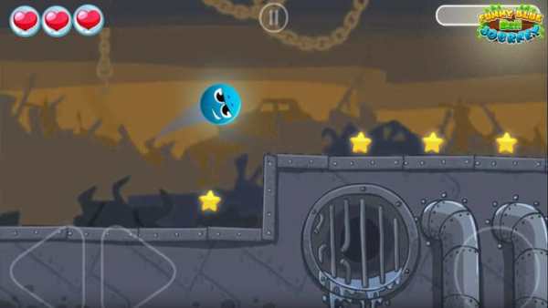 Funny Blue Ball Journey screenshot 5