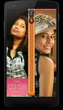Couple Photo Zipper Lock Screen screenshot 8
