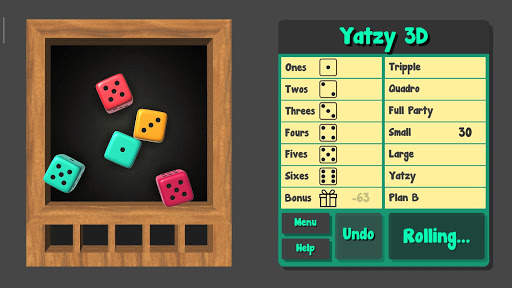 Yatzy - Free 3D Dice Game screenshot 5