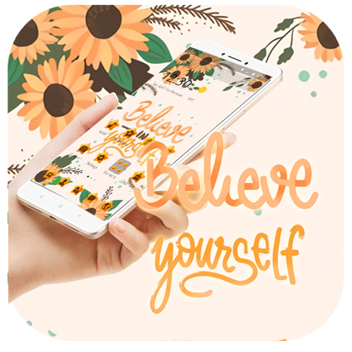 Yellow Daisy Believe Yourself Theme icon