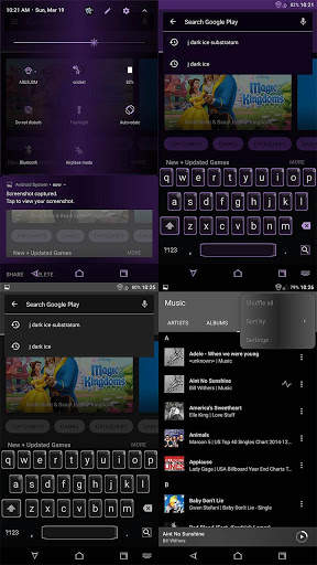 J Dark Ice Substratum Theme скриншот 4