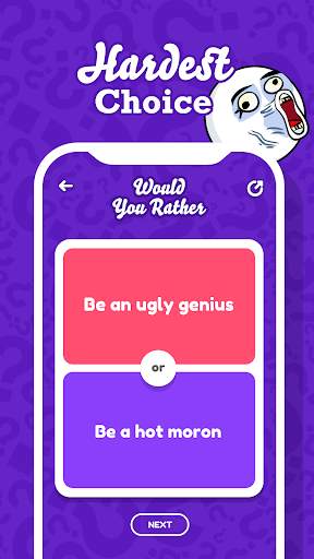 Would You Rather? - Hardest Choice for Party Game screenshot 3