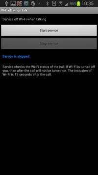 WiFi off when talk screenshot 1