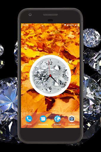 Diamond Clock Live Wallpaper screenshot 4