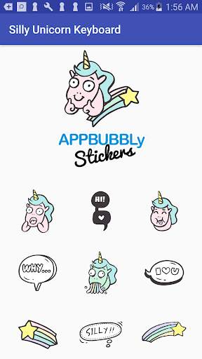 Silly Unicorn Emoji Keyboard Stickers for Gboard screenshot 3