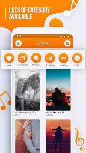 Lyricas.ly - Video Status Maker स्क्रीनशॉट 1