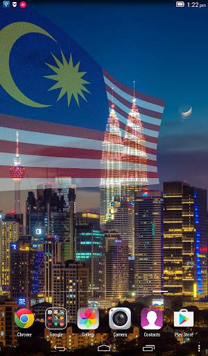 Malaysia Flag Live Wallpaper screenshot 1
