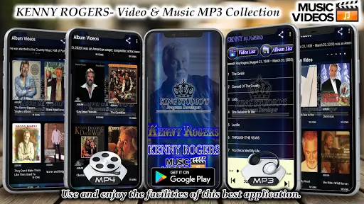 KENNY ROGERS Offline MP3 & Video Album Collection screenshot 1