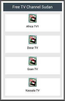 Free TV Channel Sudan स्क्रीनशॉट 1
