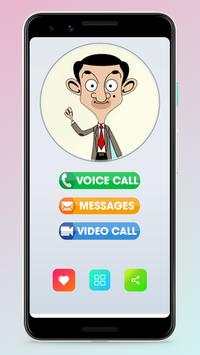 Mr Funny Bean - Fake Call Video & Message screenshot 1
