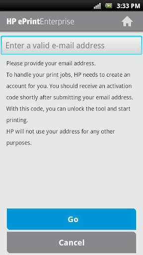 HP ePrint Enterprise (service) 3 تصوير الشاشة