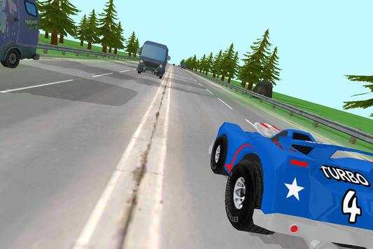 Cartoon Traffic Racing screenshot 2