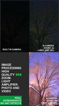 Night Vision (Light amplifire) 35x zoom screenshot 2