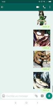Boku no - Hero Stickers for WhatsApp screenshot 2
