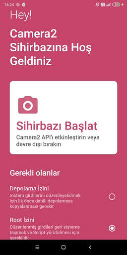 Camera2  API Etkinleştirici screenshot 1