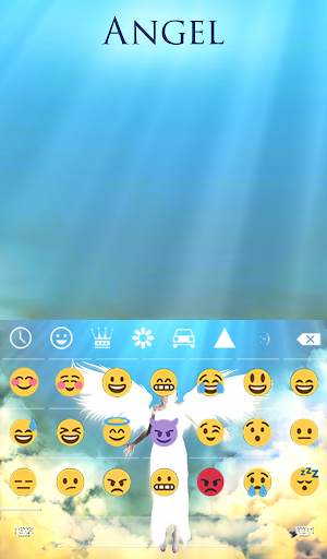 Angel Animated Keyboard   Live Wallpaper screenshot 4