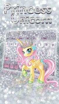 Cute Princess Unicorn Keyboard 1 تصوير الشاشة