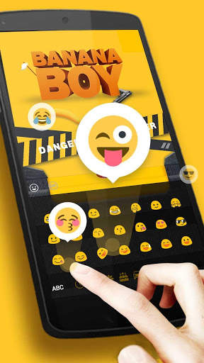 Yellow Banana Keyboard Theme screenshot 3