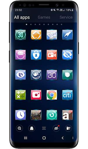 Launcher Theme - Gate Blue Icon Pack Wallpaper screenshot 4
